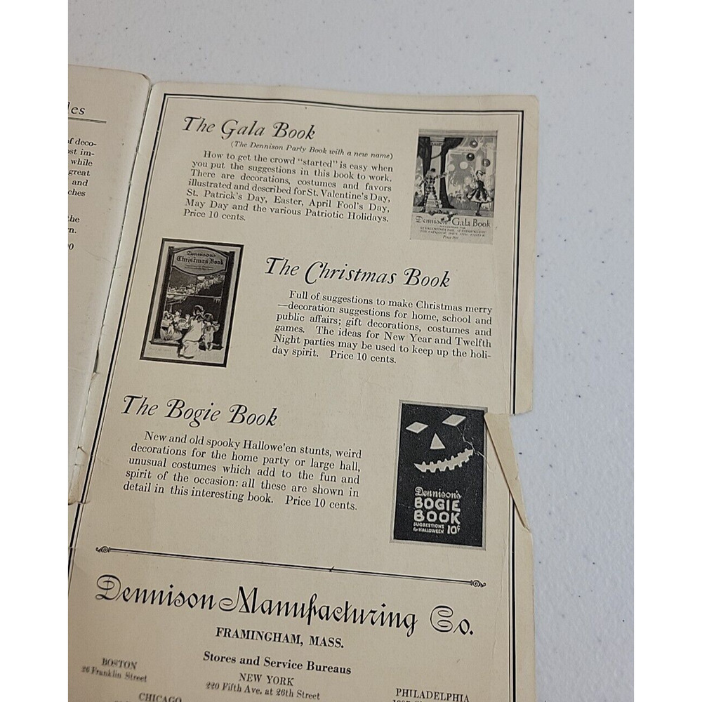 How to Decorate Halls Booths Automobiles Dennison Mfg Co. 1923 Paperback Book - Picture 5 of 6